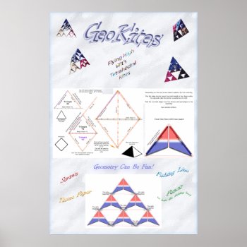 Tetrahedryl Kite Poster by Firecrackinmama at Zazzle