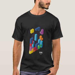 Tetris 3D Game Art T-Shirt