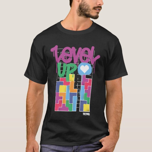 Tetris Level Up T-Shirt (Front)