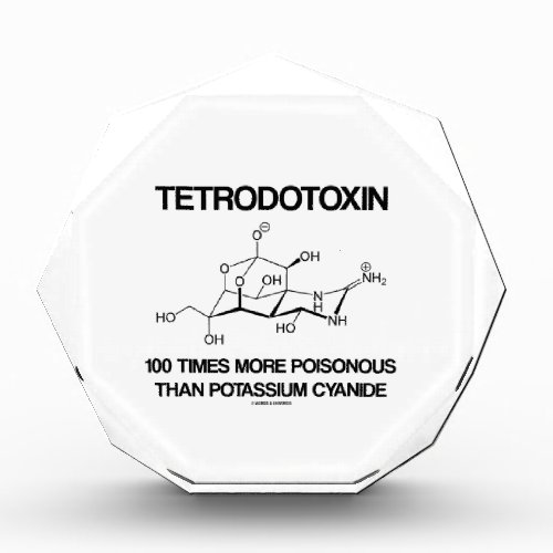 Tetrodotoxin 100 Times More Poisonous Than Cyanide Acrylic Award