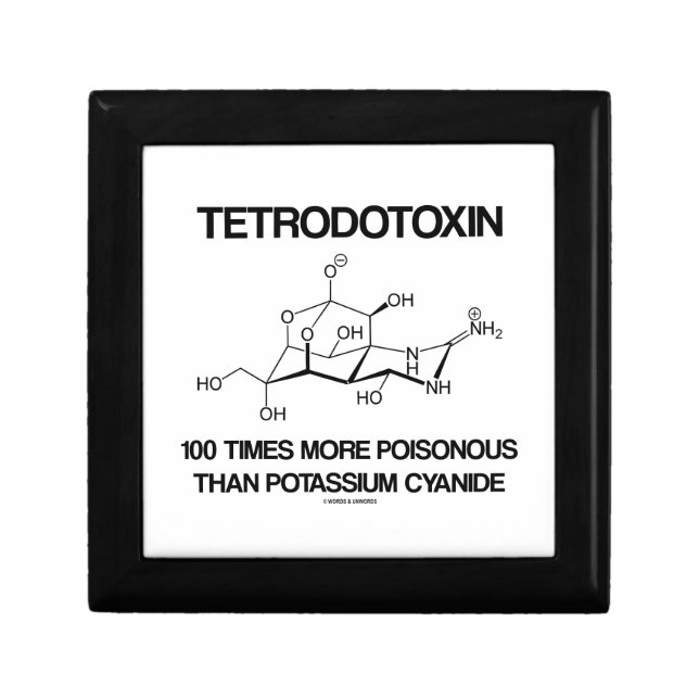 Tetrodotoxin 100 Times More Poisonous Than Cyanide Jewelry Box (Front)