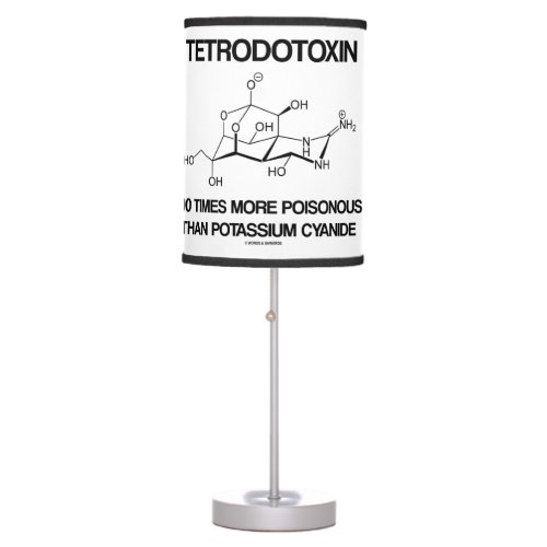 Tetrodotoxin 100 Times More Poisonous Than Cyanide Table Lamp