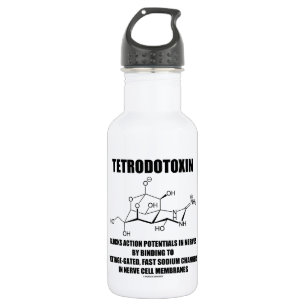 Tetrodotoxin Blocks Action Potentials In Nerves Stainless Steel Water Bottle