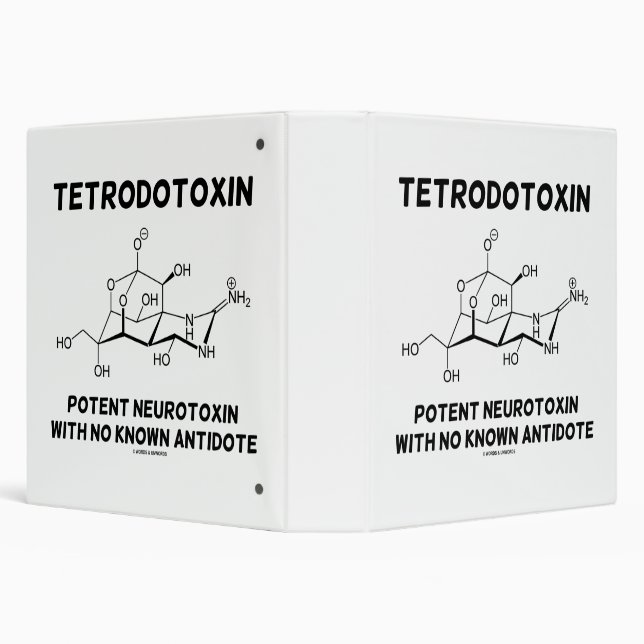 Tetrodotoxin Potent Neurotoxin With No Antidote 3 Ring Binder (Background)