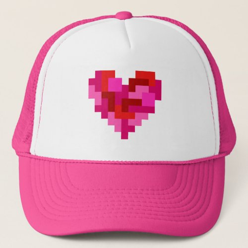 Tetromino Heart Trucker Hat
