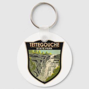 Tettegouche State Park Minnesota Vintage Keychain
