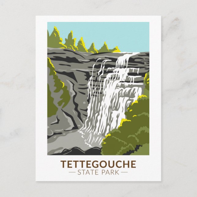 Tettegouche State Park Minnesota Vintage Postcard (Front)