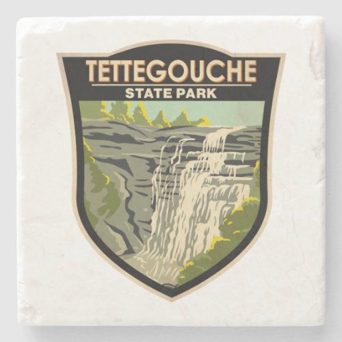 Tettegouche State Park Minnesota Vintage Stone Coaster