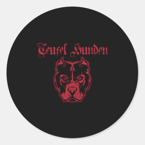 Teufel Hunden Classic Round Sticker