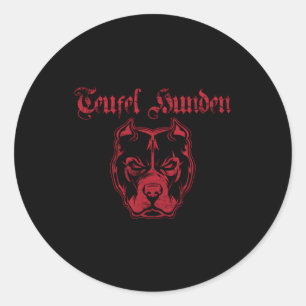 Teufel Hunden Classic Round Sticker