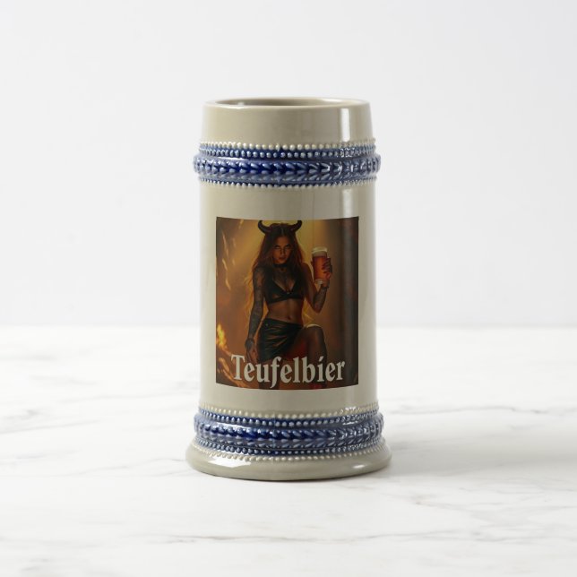 Teufelbier: straight from hell beer stein (Center)
