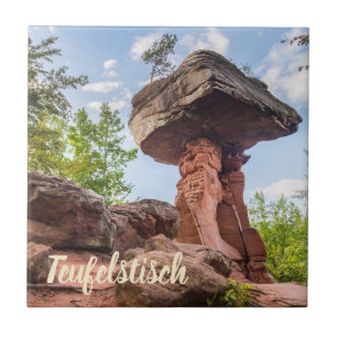 Teufelstisch Hinterweidenthal Pfalz Germany gift Ceramic Tile