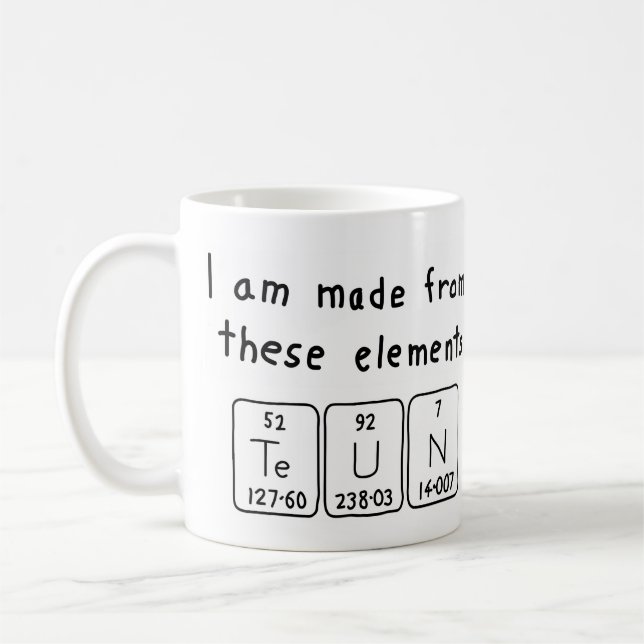 Teun periodic table name mug (Left)