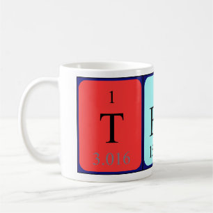 Teuta periodic table name mug