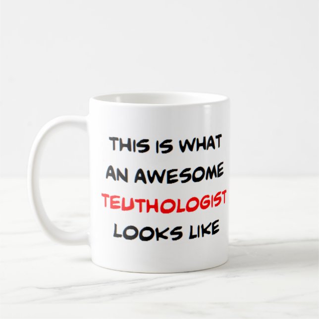 teuthologist, awesome coffee mug (Left)