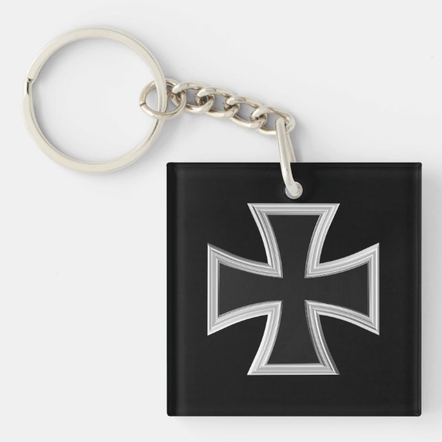 Teutonic cross keychain (Front)