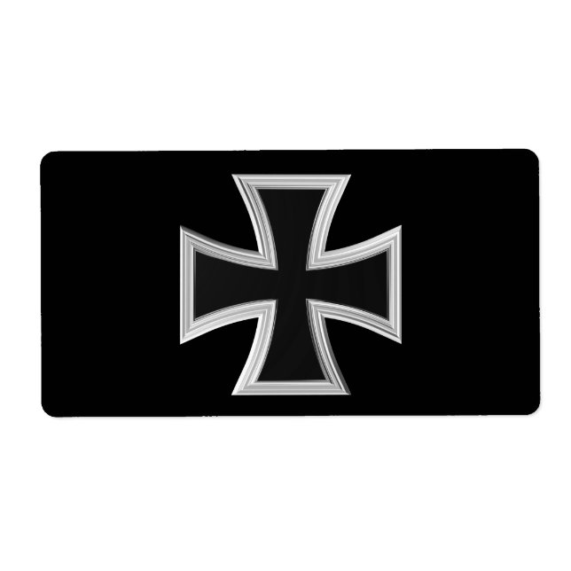 Teutonic cross label (Front)