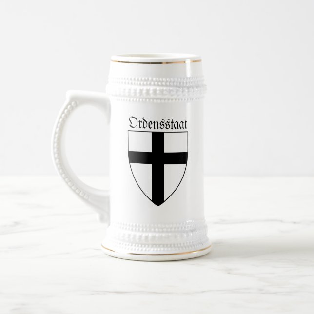 Teutonic Order (Ordensstaat) coat of arms Beer Stein (Left)