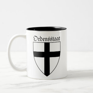 Teutonic Order (Ordensstaat) coat of arms Two-Tone Coffee Mug