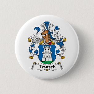 Teutsch Family Crest Pinback Button