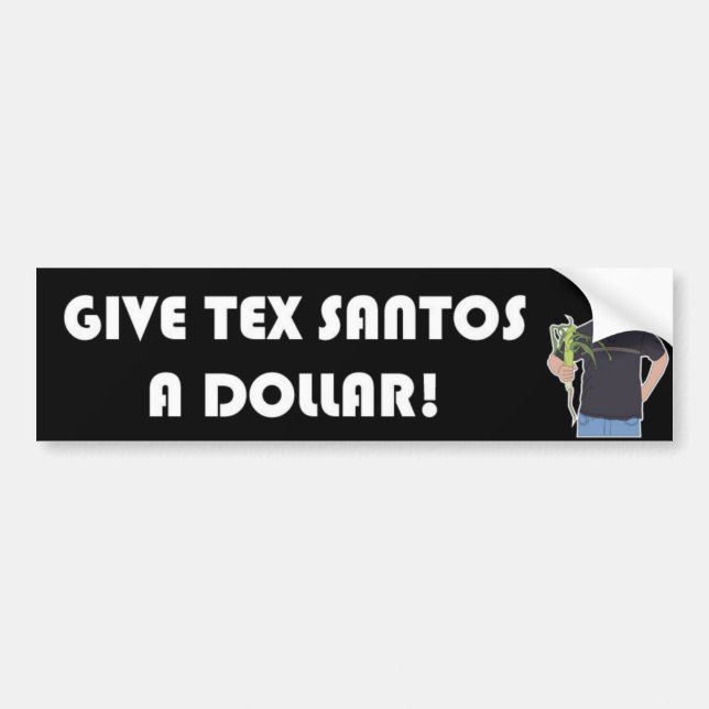 Tex Santos Bumper Sticker (Front)