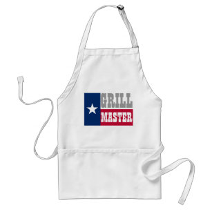 Texan BBQ apron for grill masters   Texas flag