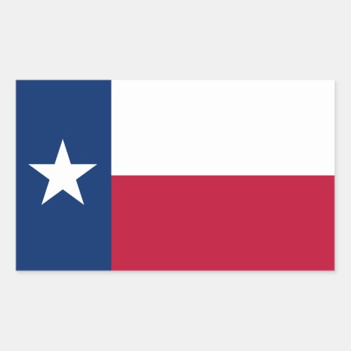 Texan Flag Flag of Texas Rectangular Sticker