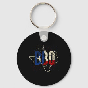 Texan Flag Proud American Gift Bbq Texas Keychain