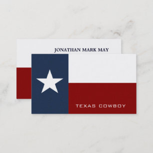 Texan Flag, Texas Business Card