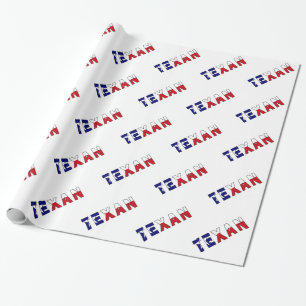 Texan Flag Wrapping Paper