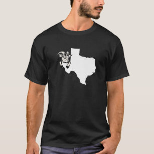 Texan Goat Rancher Goat Farmer Texas Outline For G T-Shirt
