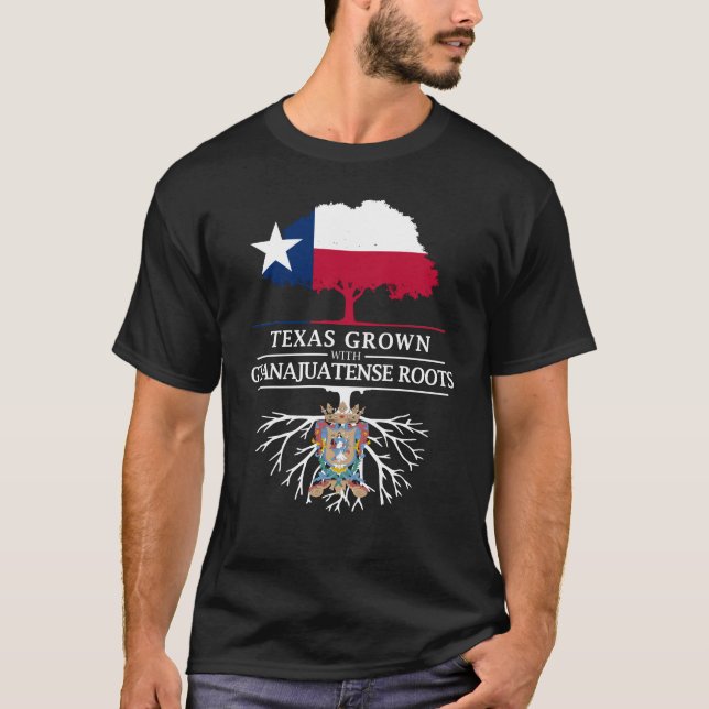 Texan Grown with Guanajuato Roots T-Shirt (Front)