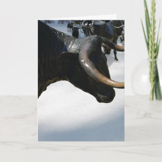 Texan Holiday Card--Texas Longhorns (Customizable)