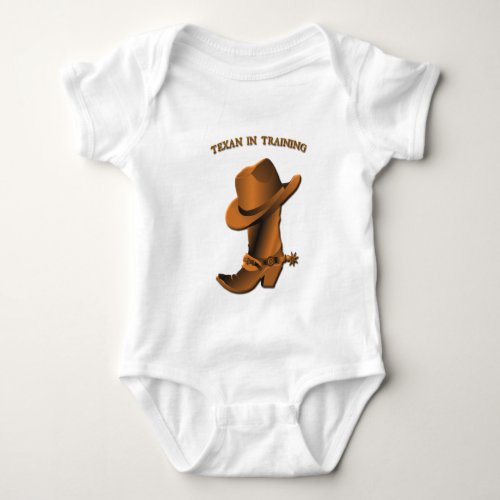 Texan in Training Baby Bodysuit