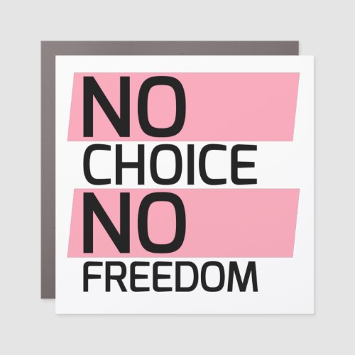 Texan Pro Choice Protesting Banner Car Magnet