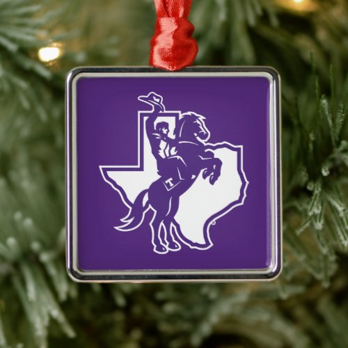 Texan Rider Metal Ornament