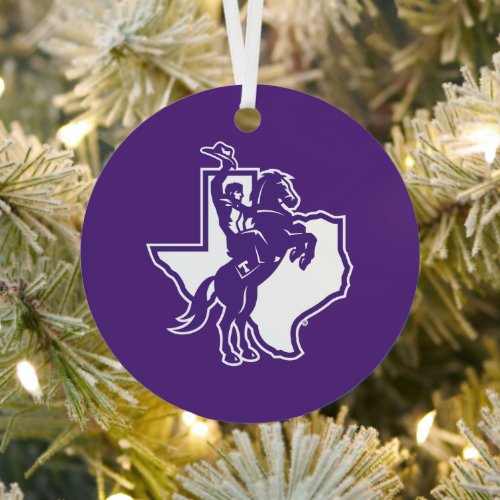 Texan Rider Metal Ornament