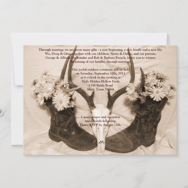 Texan Save the Date Cheap (Front)