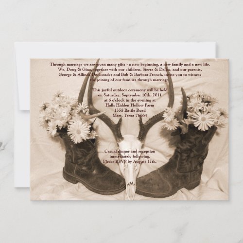 Texan Save the Date Cheap