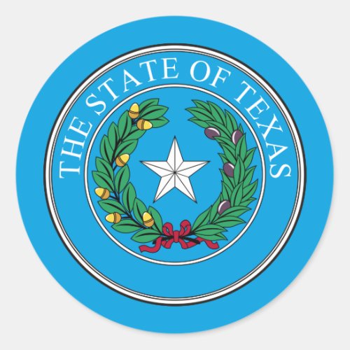 Texan Seal Seal of Texas Sticker