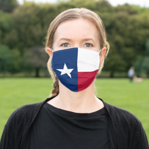 Texan State Flag Texas Adult Cloth Face Mask