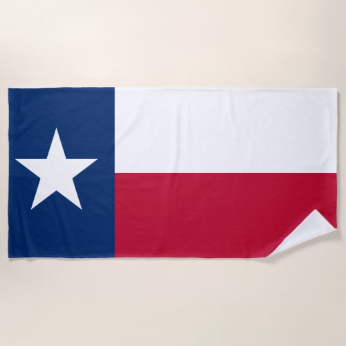 Texan State Flag Texas Beach Towel