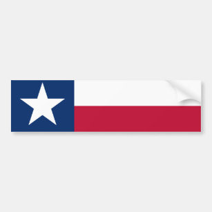 Texan State Flag (Texas) Bumper Sticker