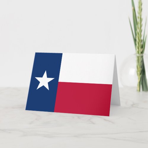 Texan State Flag Texas Card