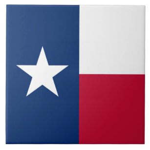 Texan State Flag (Texas) Ceramic Tile