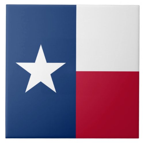 Texan State Flag Texas Ceramic Tile