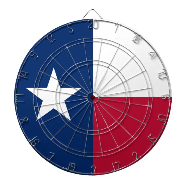Texan State Flag (Texas) Dart Board (Front)