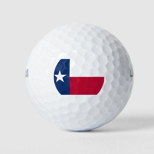 Texan State Flag Texas Golf Balls