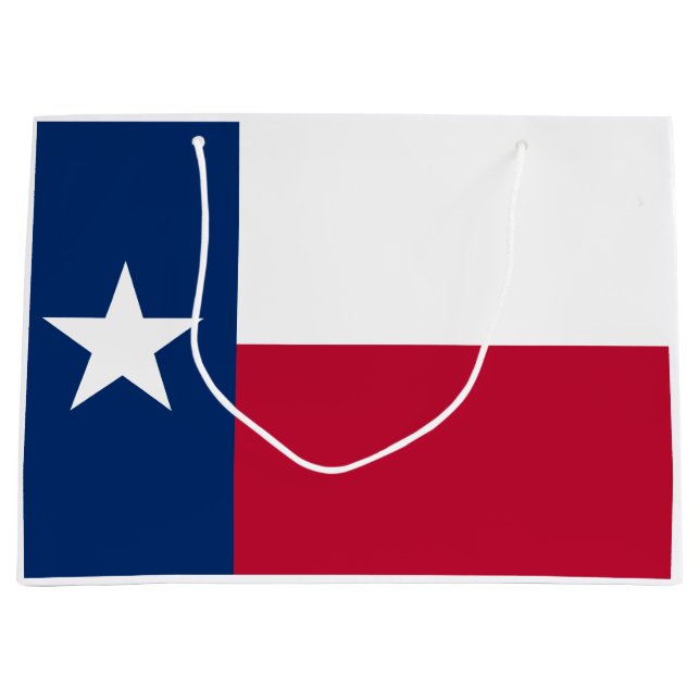 Texan State Flag (Texas) Large Gift Bag (Front)