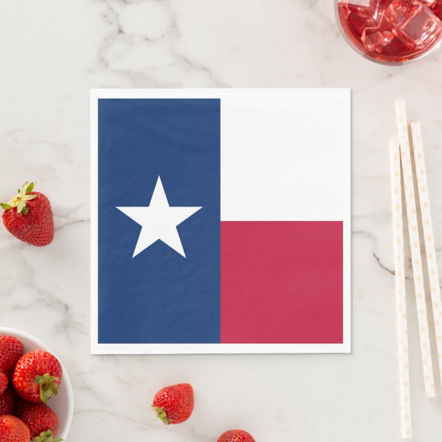 Texan State Flag (Texas) Napkins (Insitu)